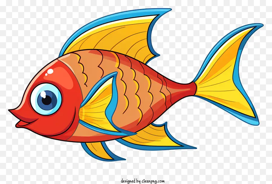 красочная рыба，Улыбающаяся рыба PNG