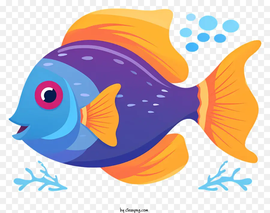 мультфильм рыбы，Большие Глаза PNG