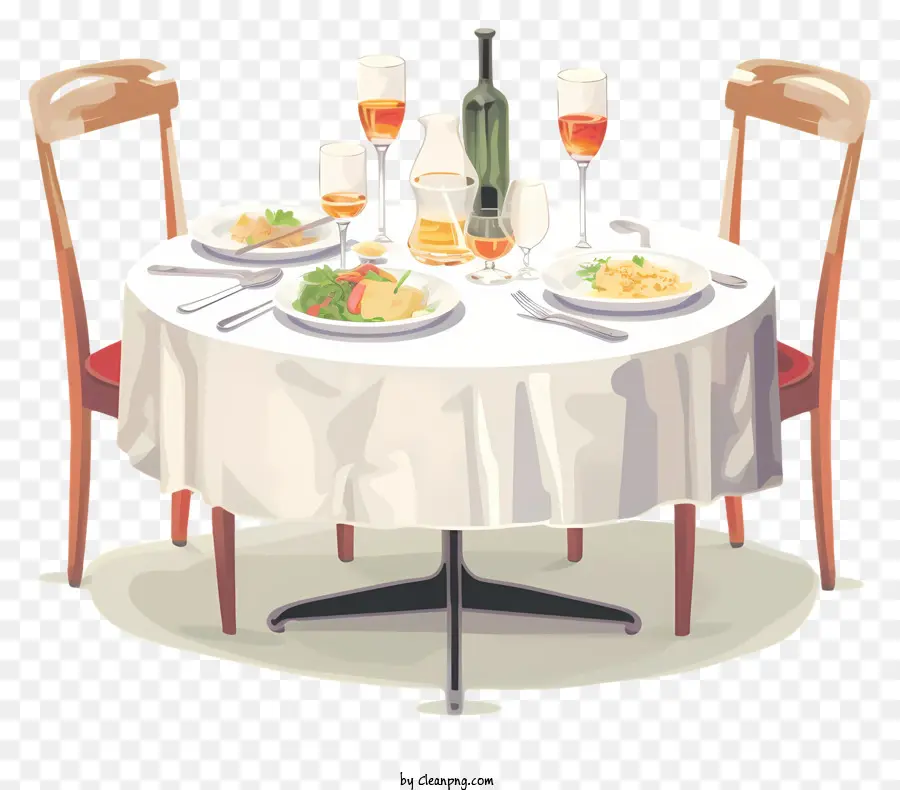 Романтический ужин，ресторан стол PNG