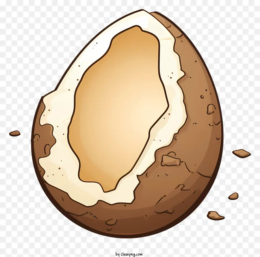 шоколадное яйцо，трещины PNG
