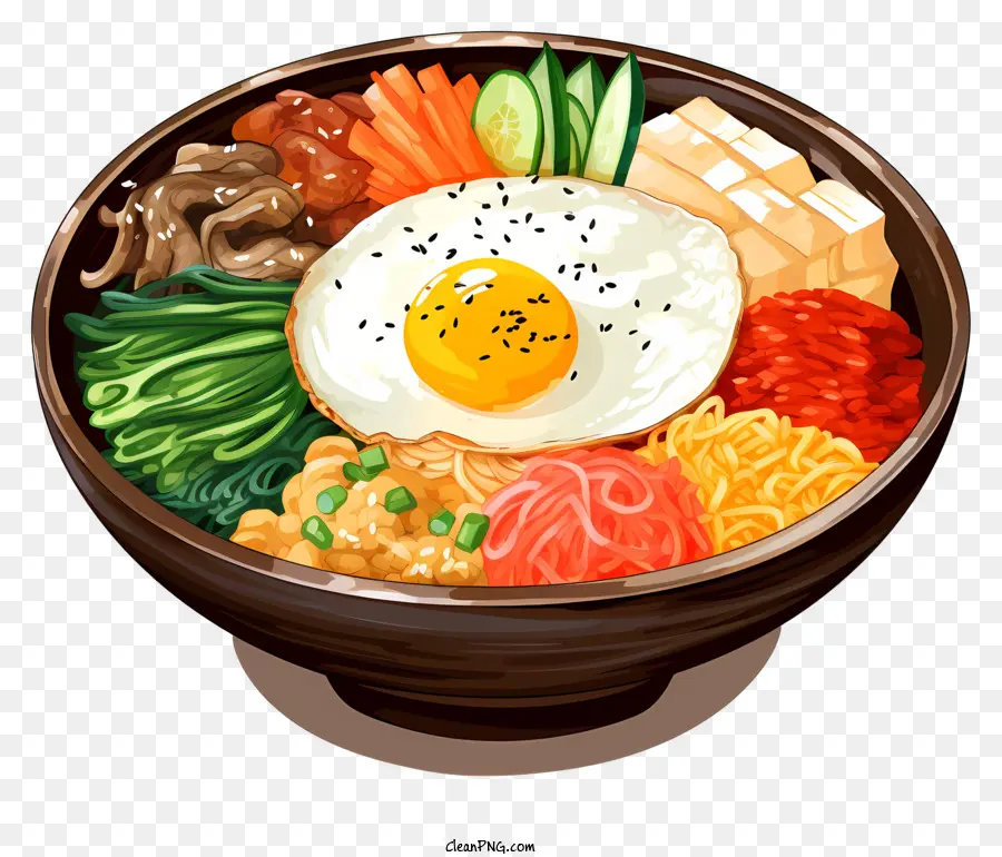 корейская еда，пибимпаб PNG
