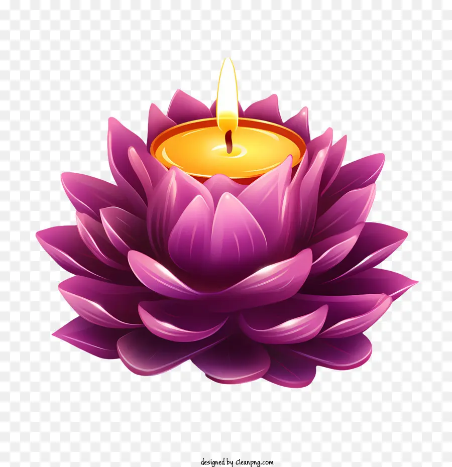 Свеча лотос цветок，Цветок Лотоса PNG