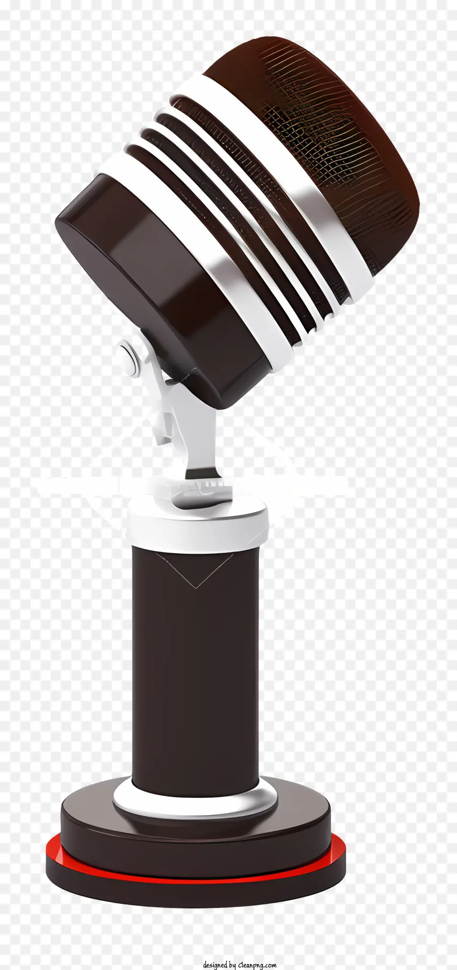 Микрофон на стенде，Круглый микрофон PNG