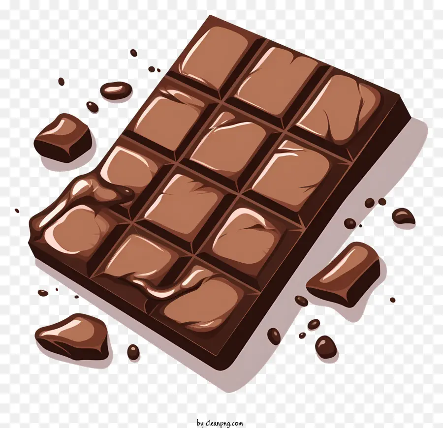 Шоколадная площадь，Глянцевый шоколад PNG
