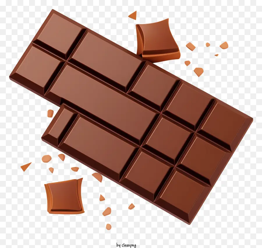 шоколадные плитки，куски шоколада PNG