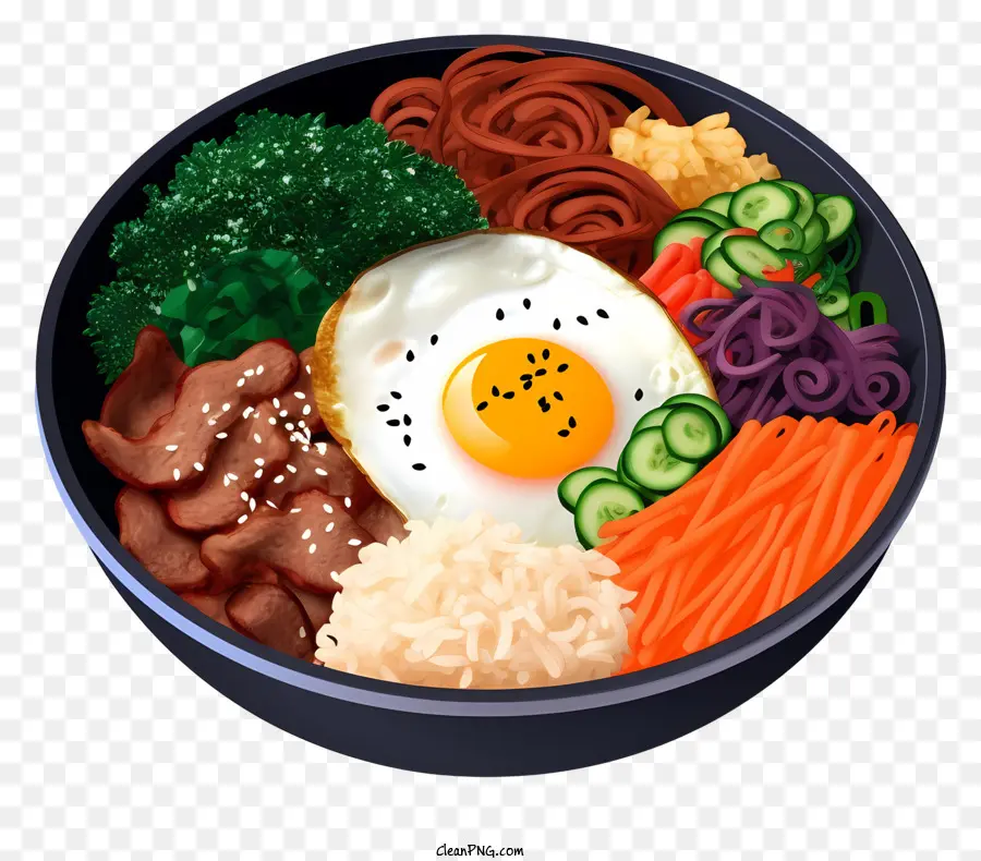корейская кухня，миска еды PNG