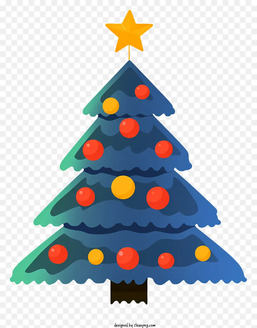 Голубая рождественская елка，красный рождественская елка PNG
