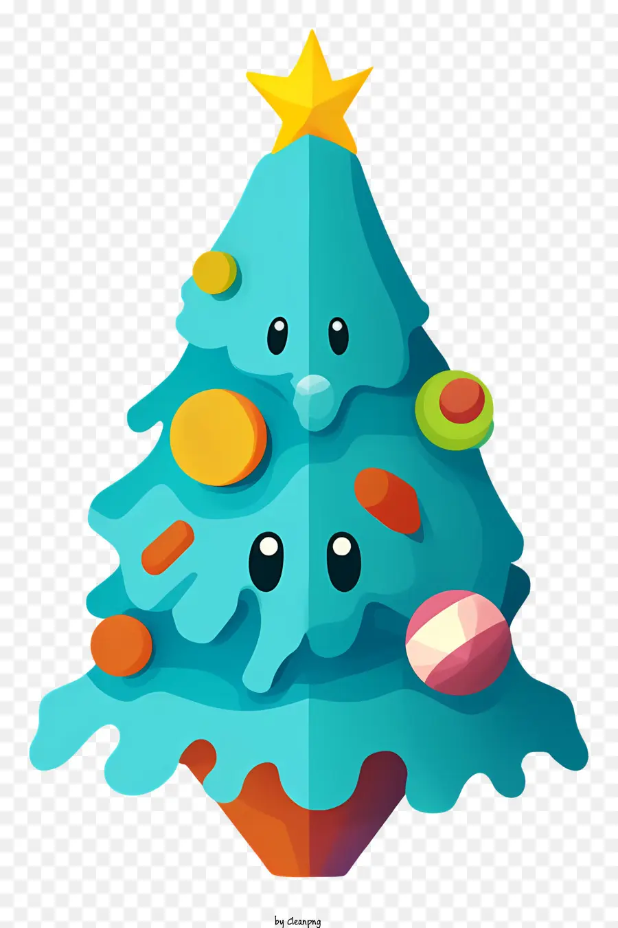 Рождественская елка，Праздничное украшение PNG
