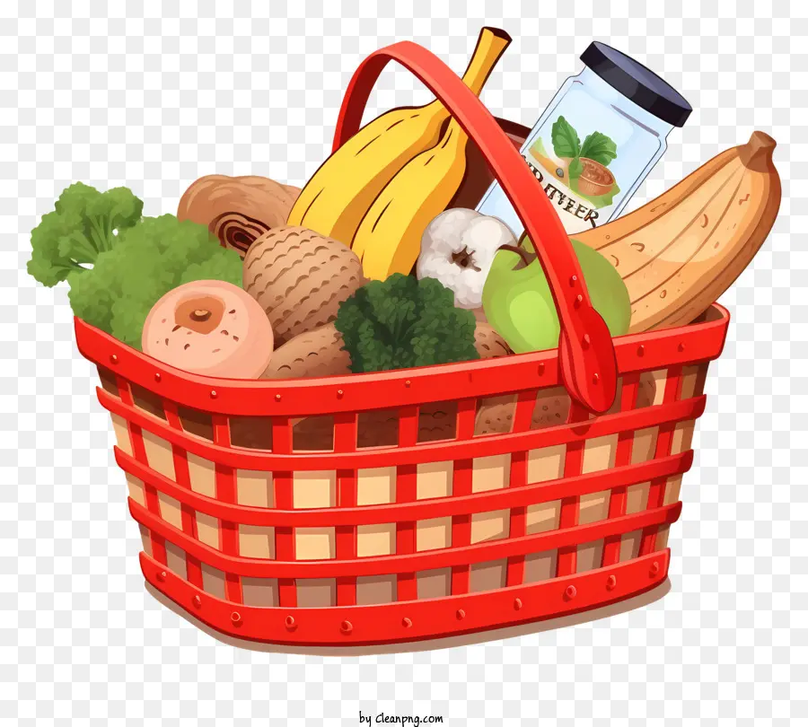 Fruit Basket，овощной корзина PNG