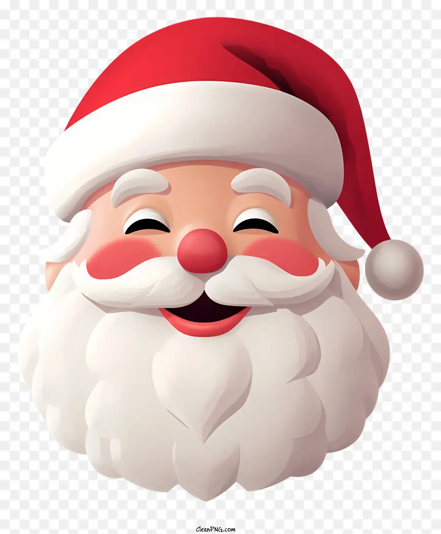 Санта Клаус Эмоджи，Праздничная праздничная фигура PNG