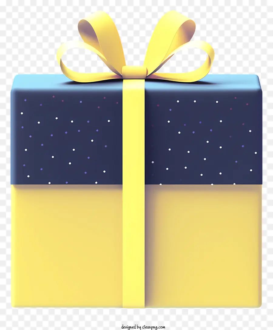 подарочная коробка，желтый PNG
