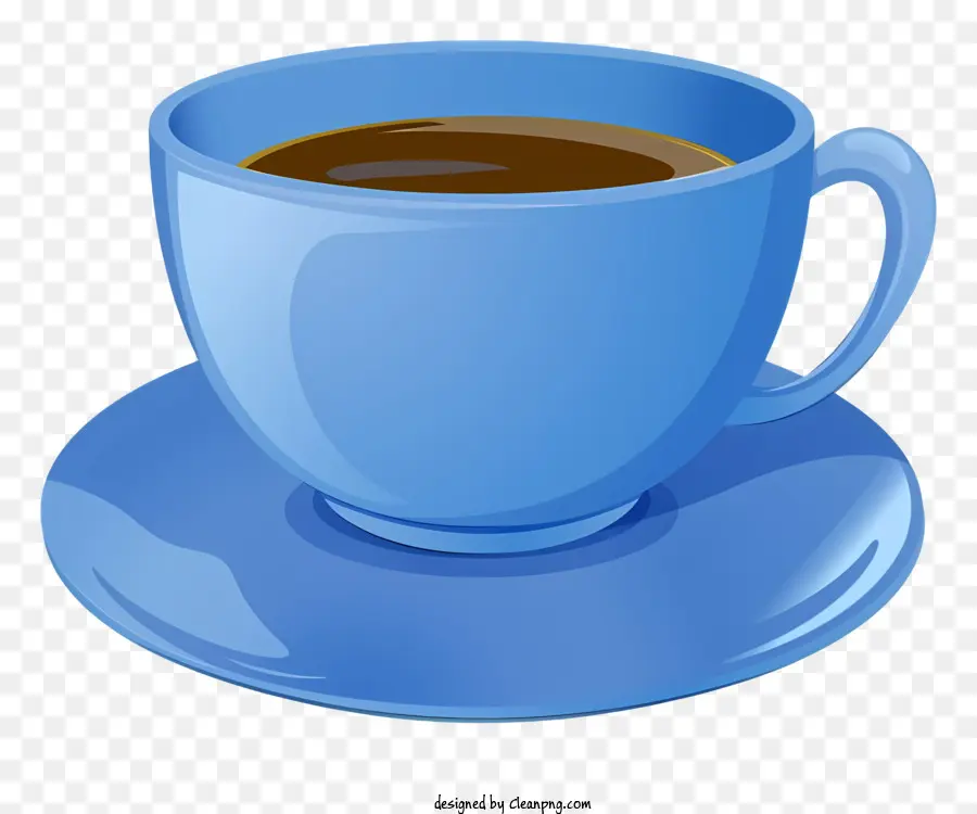 Голубая чашка，кофейная тарелка PNG