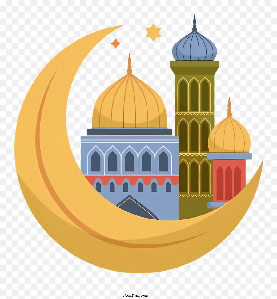 Исламской архитектуры，Crescent Moon PNG