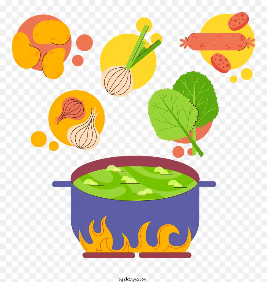 овощный горшок，приготовление овощей PNG