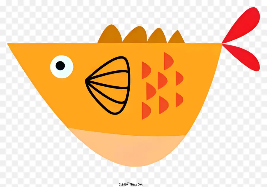 желтая рыба，Редфин PNG