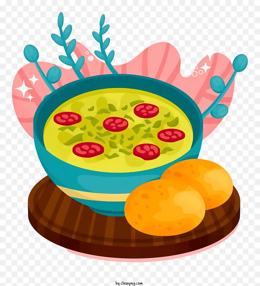 зеленый суп，помидоры PNG