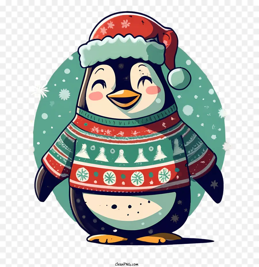 Рождество пингвин，милый пингвин PNG