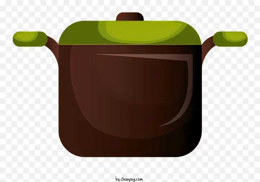 кухня горшок，коричневый керамический горшок PNG
