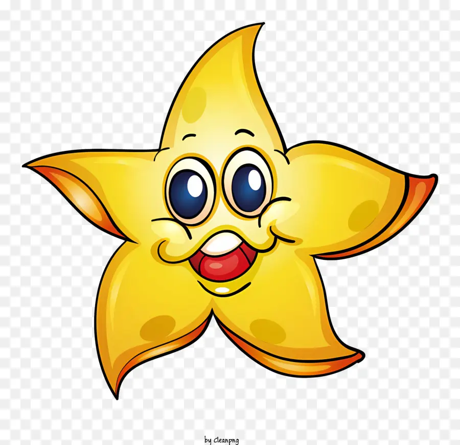 Желтая звезда，Улыбающаяся звезда PNG