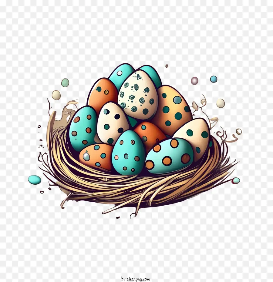 мультяшные яйца，Пасхальное яйцо PNG