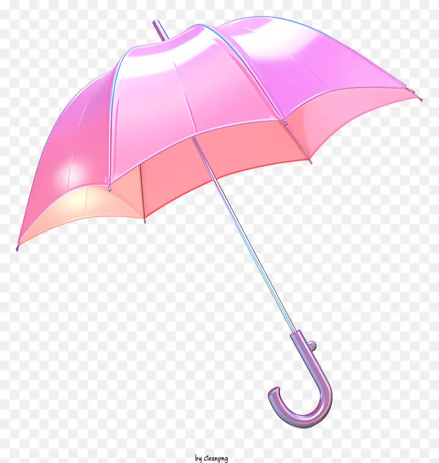 розовый зонтик，белый ручка PNG