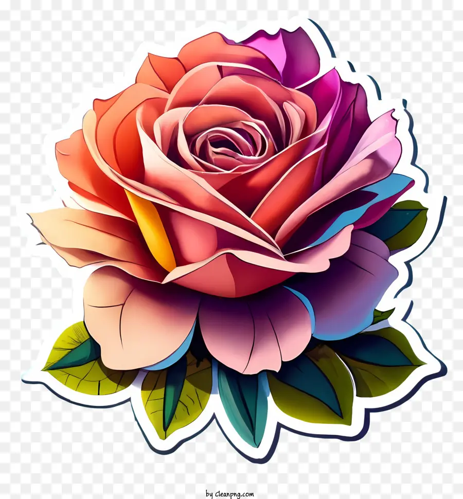 Pink Rose，лепестки цветка PNG