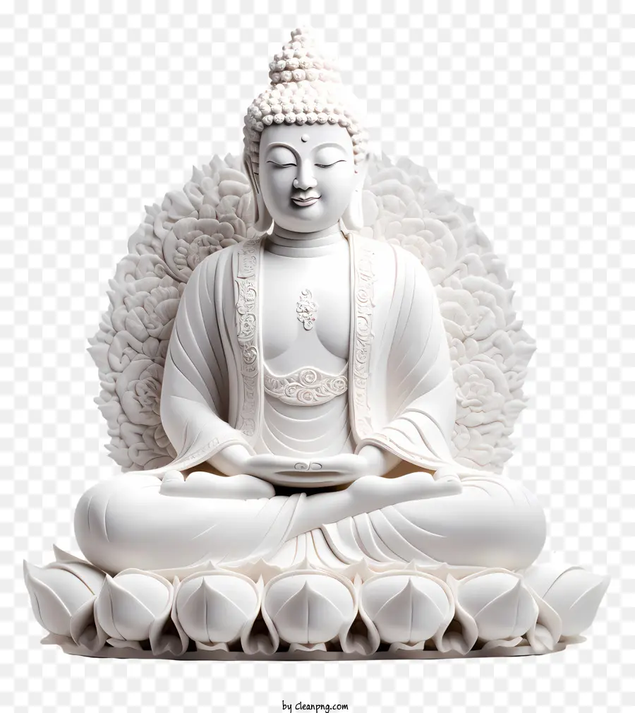 Статуя Будды，Позе лотоса PNG