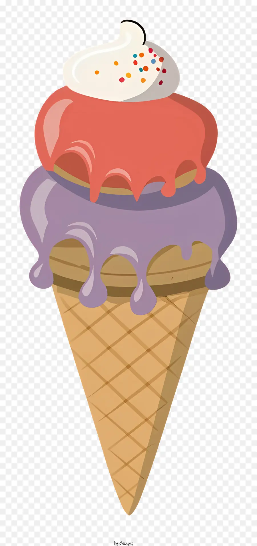 Ice Cream Cone，начинки PNG