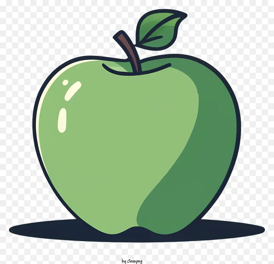 зеленое яблоко，один лист PNG