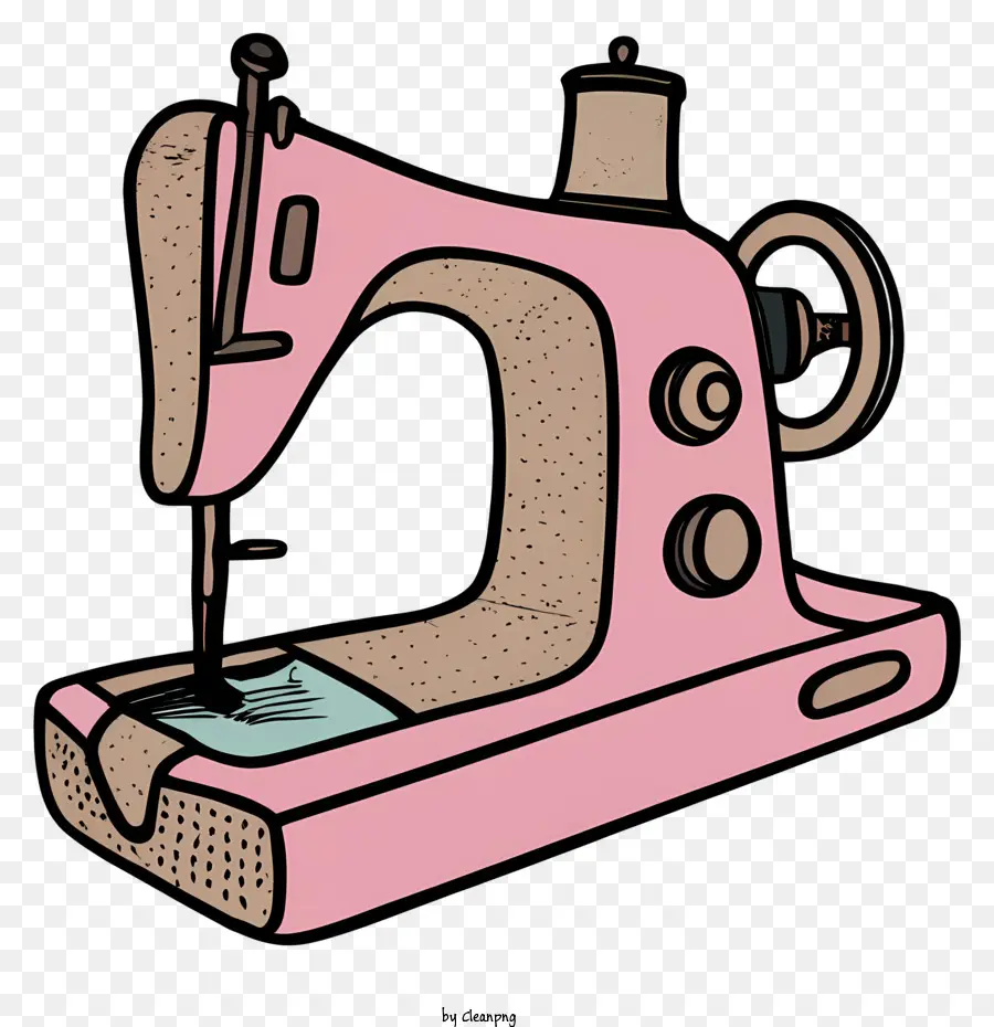Розовая швейная машина，Швейная машина с длинной рукой PNG