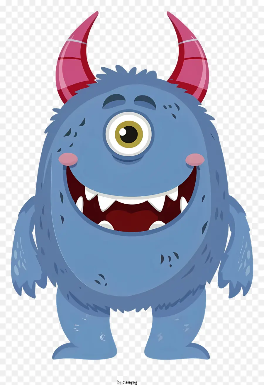 Синий Монстр，персонажа из мультфильма PNG
