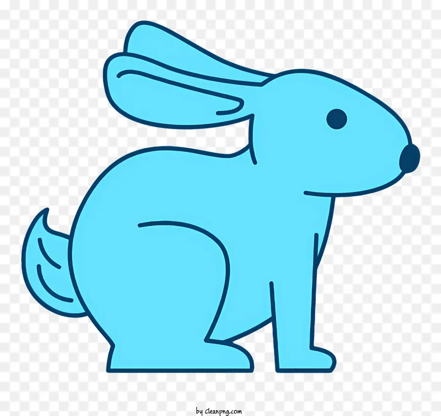 синий кролик，кролик с головой вниз PNG