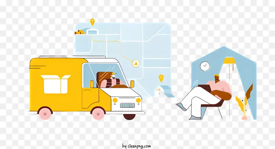 доставка пакет，Delivery Truck PNG