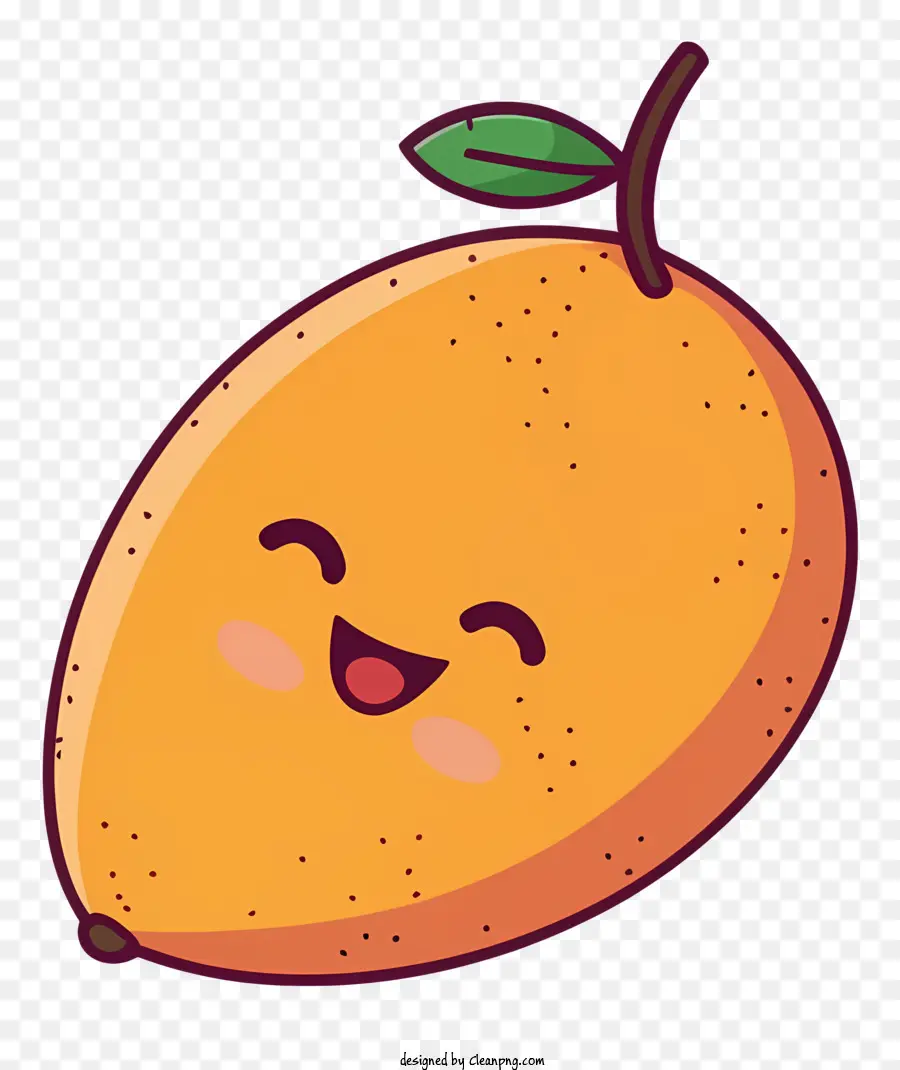 улыбаясь манго，мультфильм манго PNG