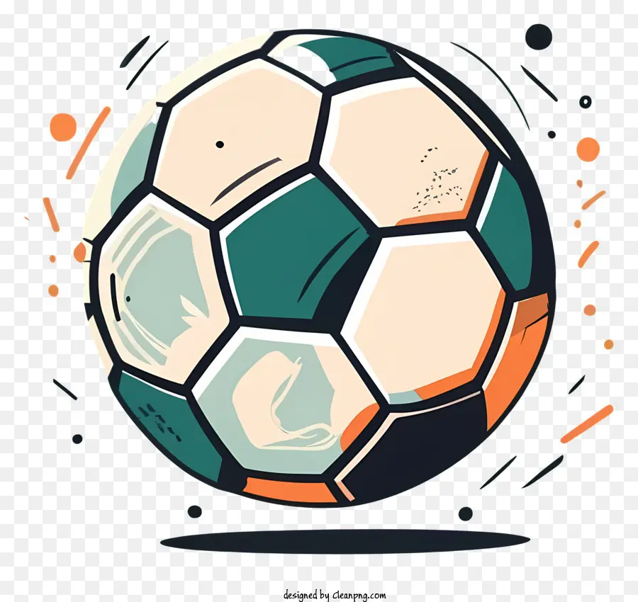 футбольный мяч，оранжевые пятна PNG