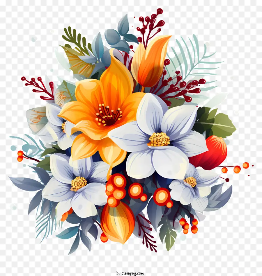 цифровое искусство，Bouquet Of Flowers PNG