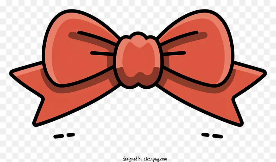 Red Bow，форма петли PNG