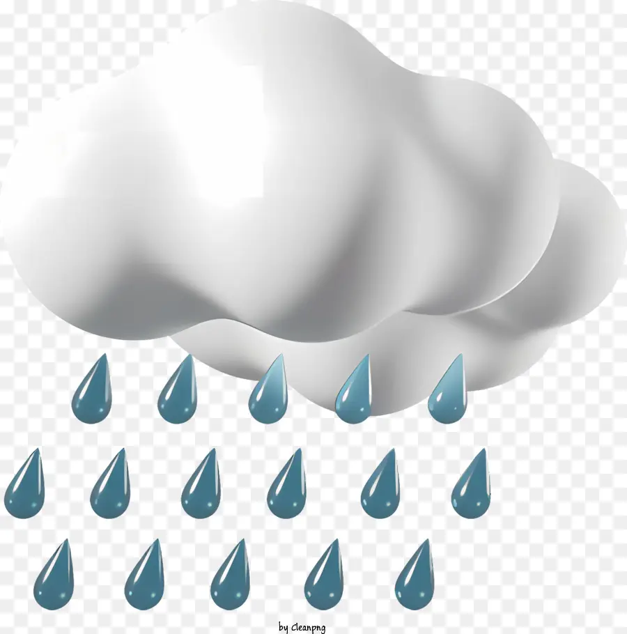 дождь，облако PNG