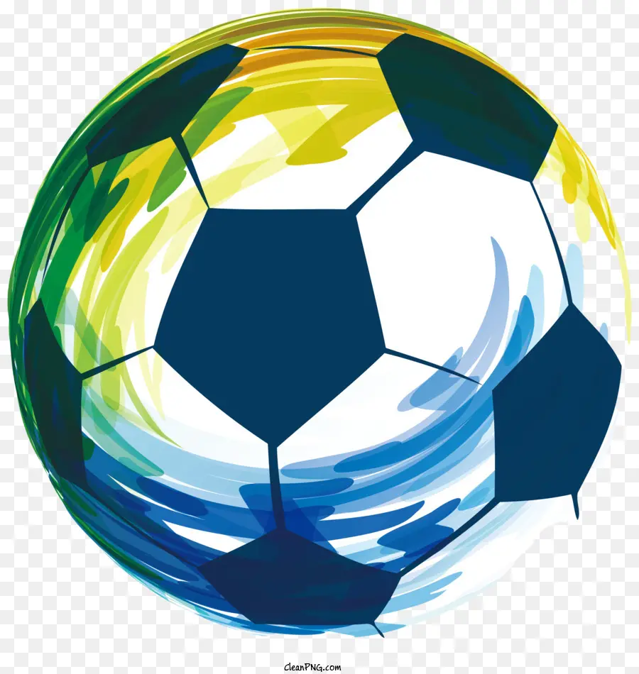 футбольный мяч，зеленый шаблон PNG