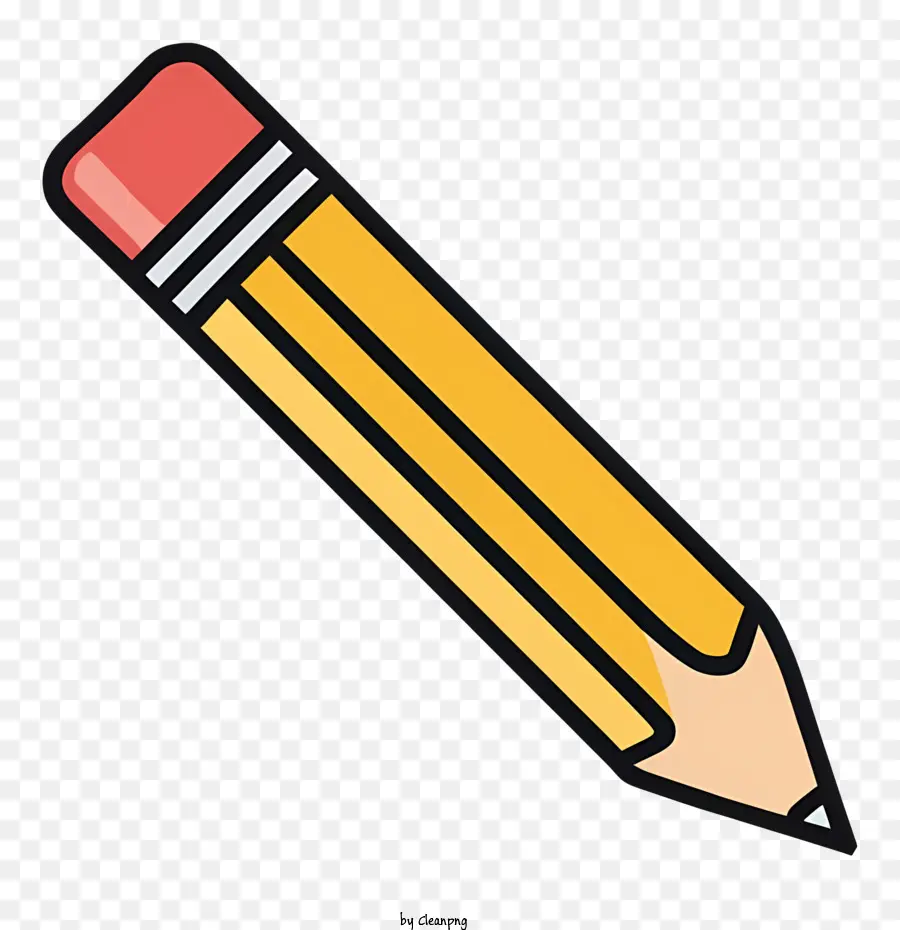 желтый карандаш，Стандартный карандаш PNG