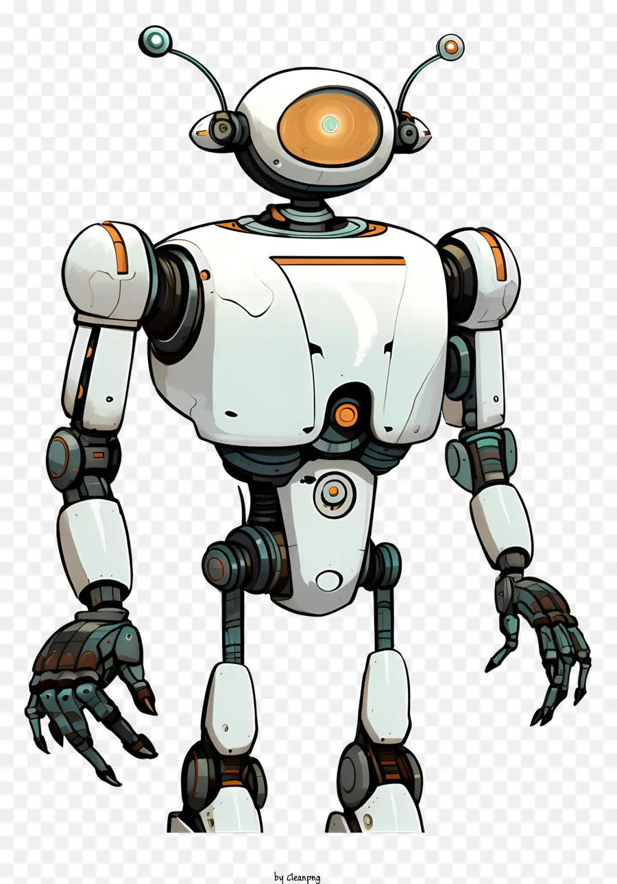 Гуманоидный робот，робот в движении PNG