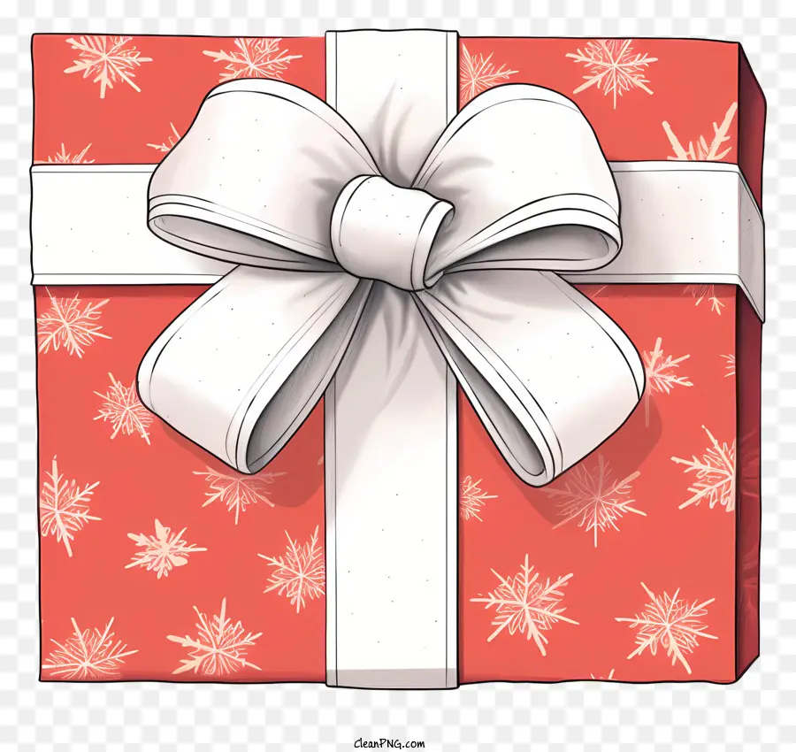 Рождественский Подарок，красный и белый подарок PNG