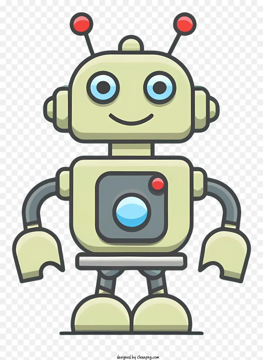 робот мультфильм，Счастливого робота PNG