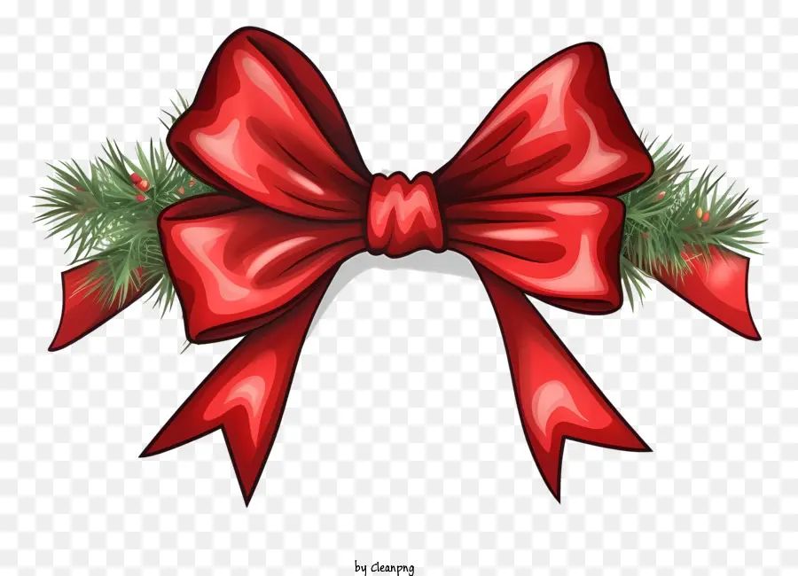 Red Bow，шишки PNG