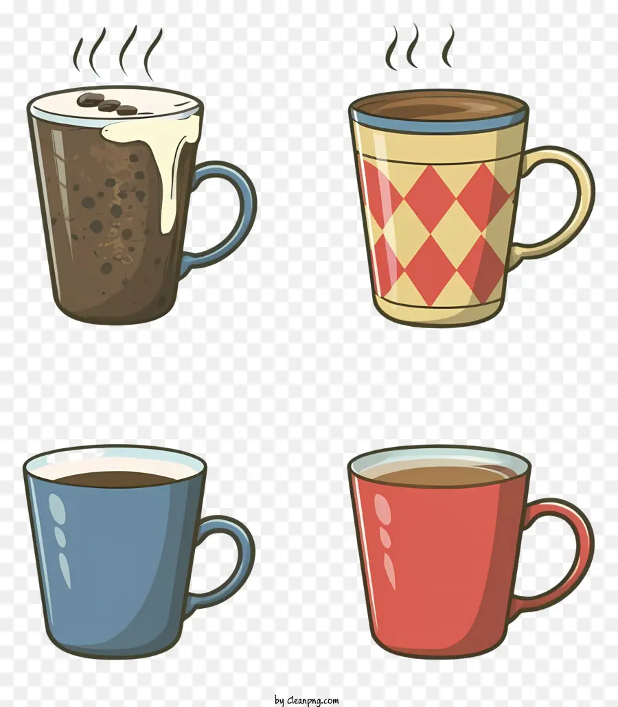 Кофейные Чашки，Горячий шоколад PNG