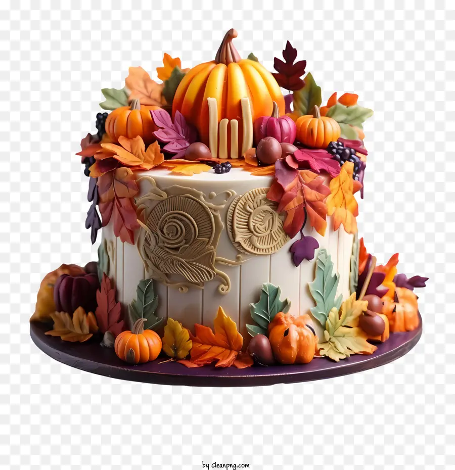 торт на День Благодарения，Хэллоуин торт PNG