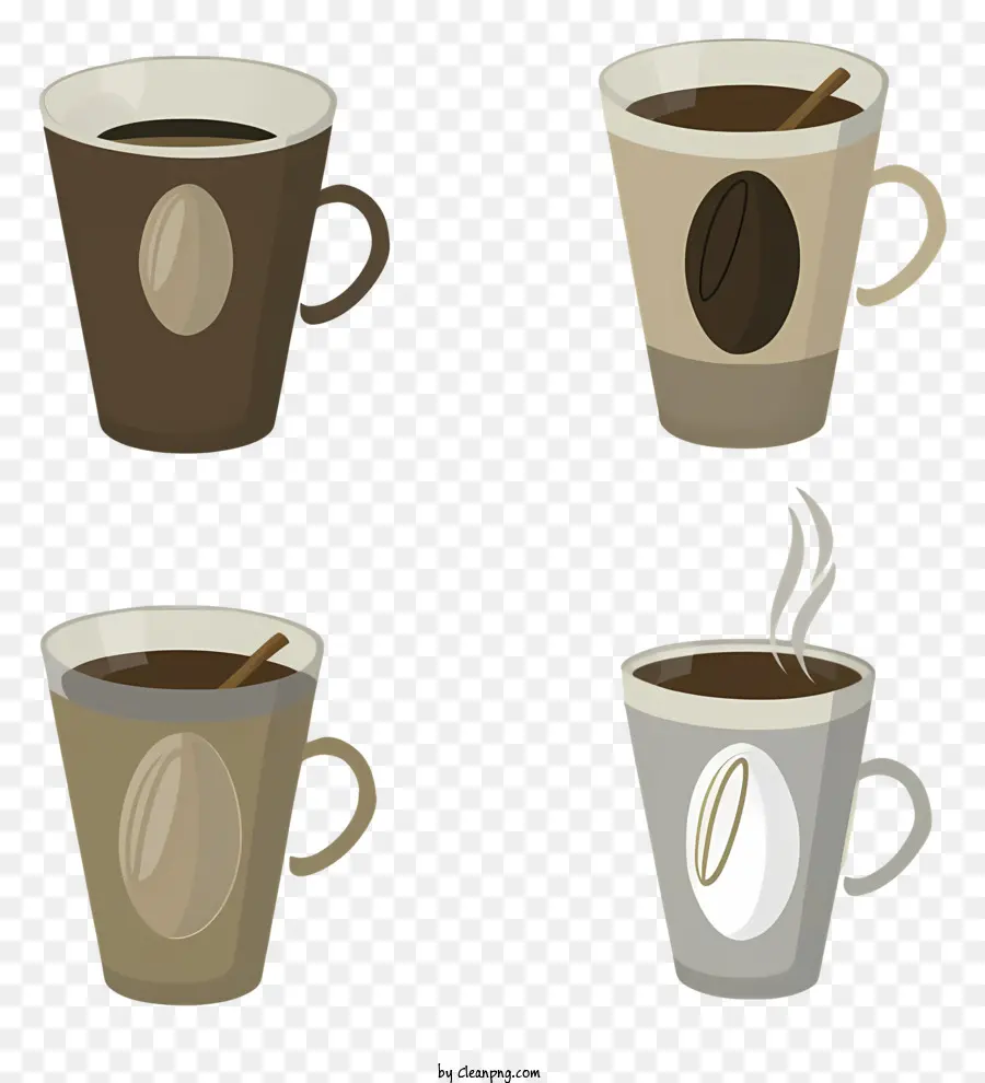 Кофейные Чашки，Hot Coffee PNG