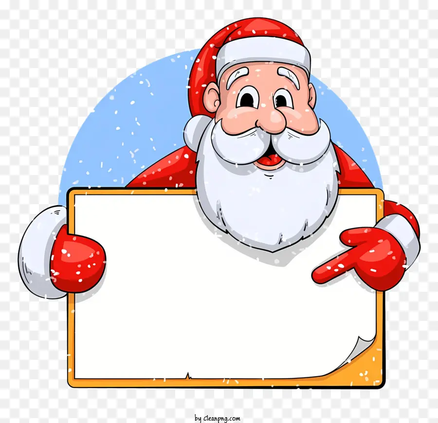 Санта Клаус，пустая табличка PNG