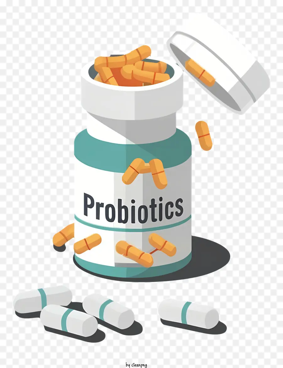 пробиотики，Pills PNG