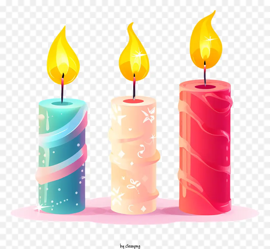 свечи，зажженные свечи PNG